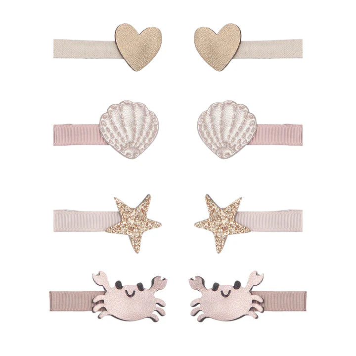 Mimi & Lula Cecil Crab Mini Haarclips 8er Pack pastel glitzer