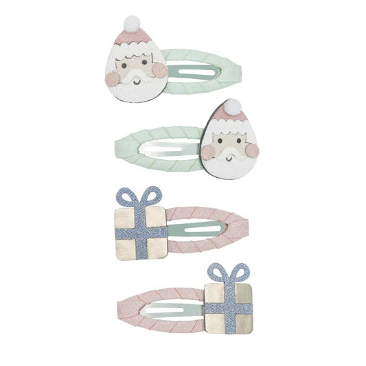 Mimi & Lula Haarspangen Santa, Weihnachtsmann, Geschenk 4er Pack