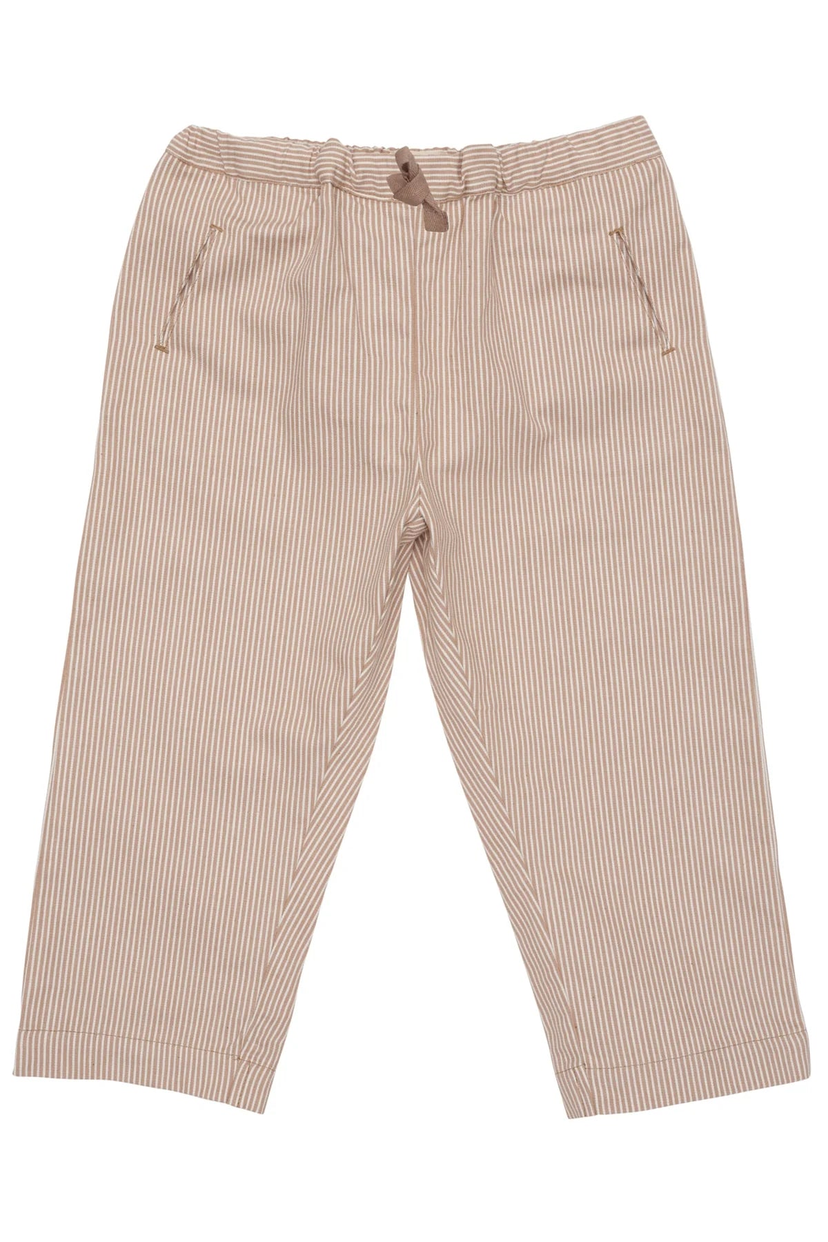 Copenhagen Colors Striped Yarn Dyed Pants Beige Stripe, Gestreifte Hose