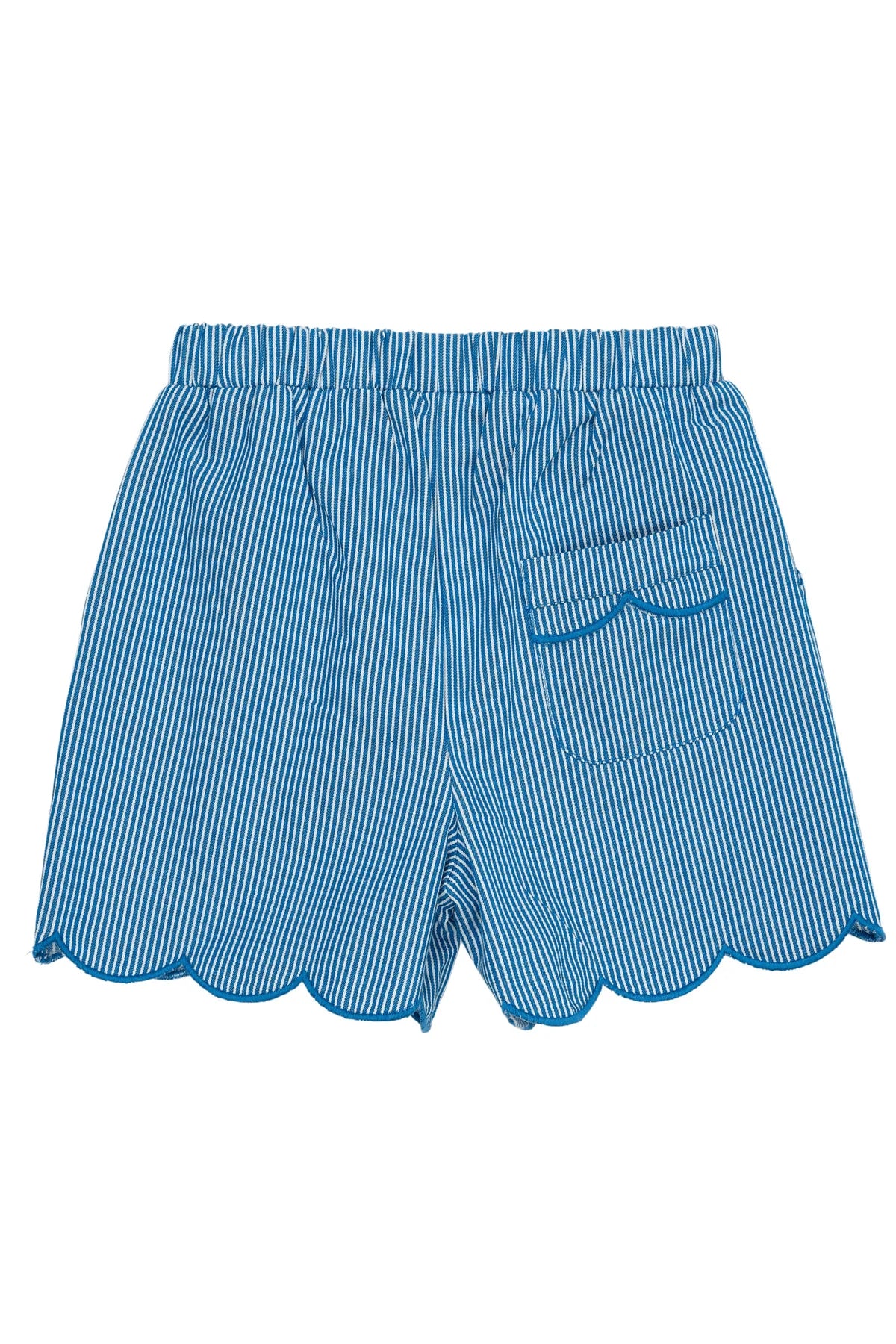 Copenhagen Colors Twill Shorts W.Deco Sharp Blue Stripe, blau gestreift