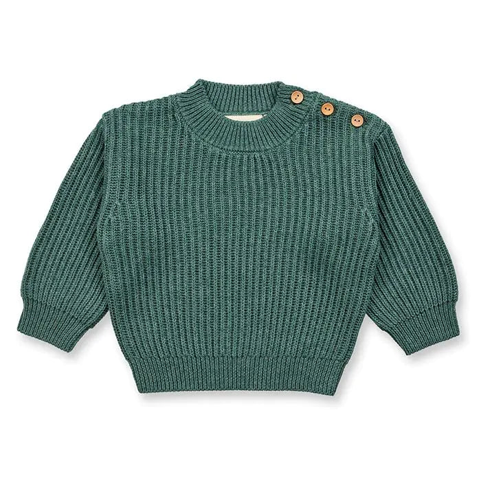 Sense Organics Varuny Baby Strickpullover dark sage