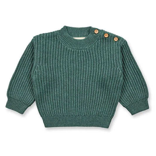 Sense Organics Varuny Baby Strickpullover dark sage