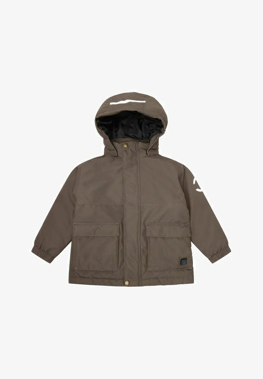 Mikk-Line Winterjacke braun, Heat Panels, chocolate chip, 16242