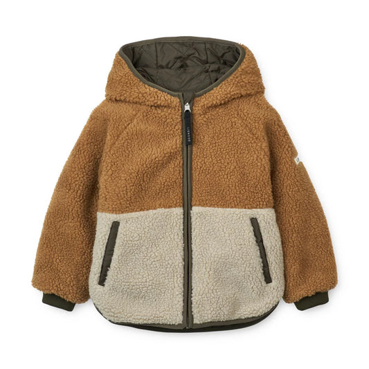 Liewood Jackson Reversible Jacket Army Brown Mix, Wendejacke, grün braun