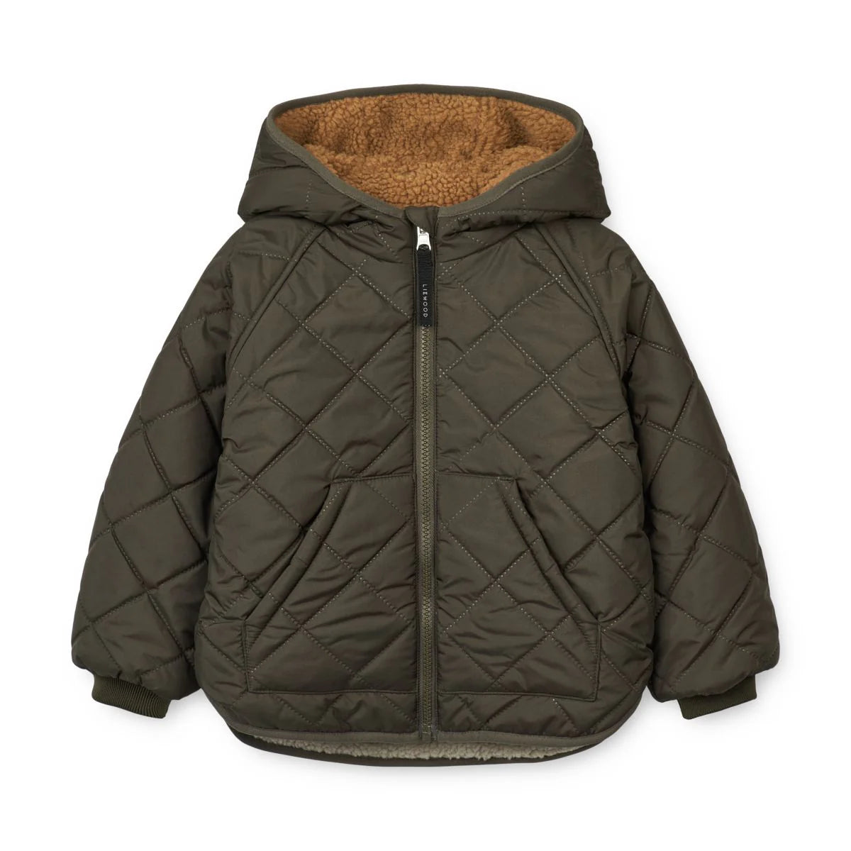 Liewood Jackson Reversible Jacket Army Brown Mix, Wendejacke, grün braun