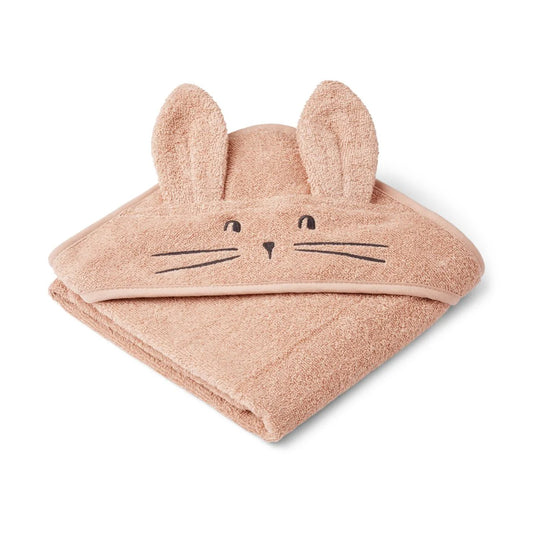 Liewood Albert rabbit hooded Towel, Hasen Handtuch mit Kapuze, pale tuscany