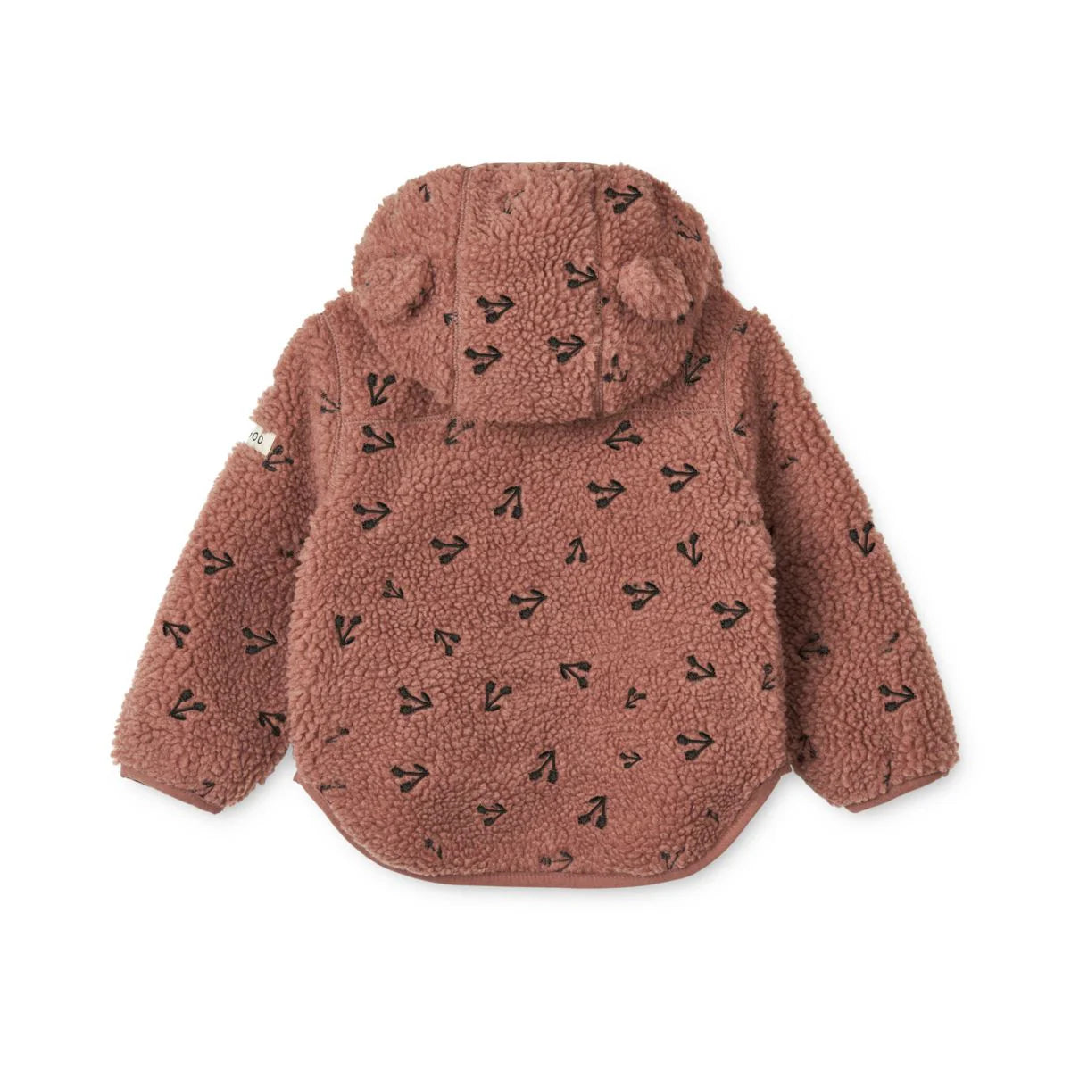 Liewood Mara Pile Jacket with Ears Cherries, dark rosette, Fleecejacke, Jacke