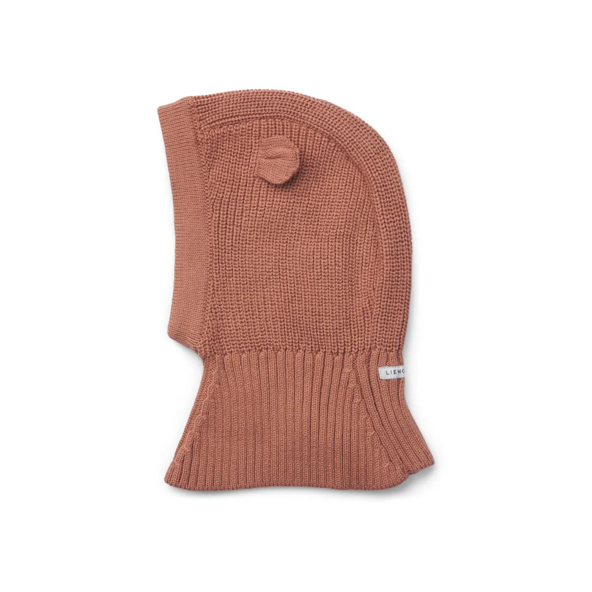 Liewood Hanibal Mr Bear Balaclava dark rosette, Mütze rose, mit Ohren