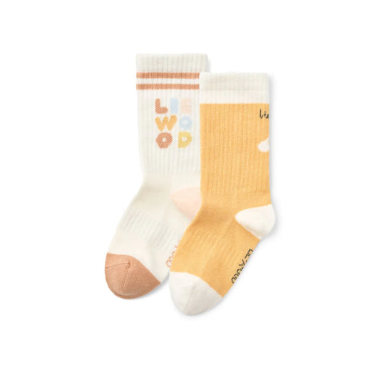 Liewood Annette Socks 2er Pack light apricot, creme de la creme