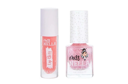 Miss Nella Duo Pack Pink Secret, Nagellack Lip Gloss