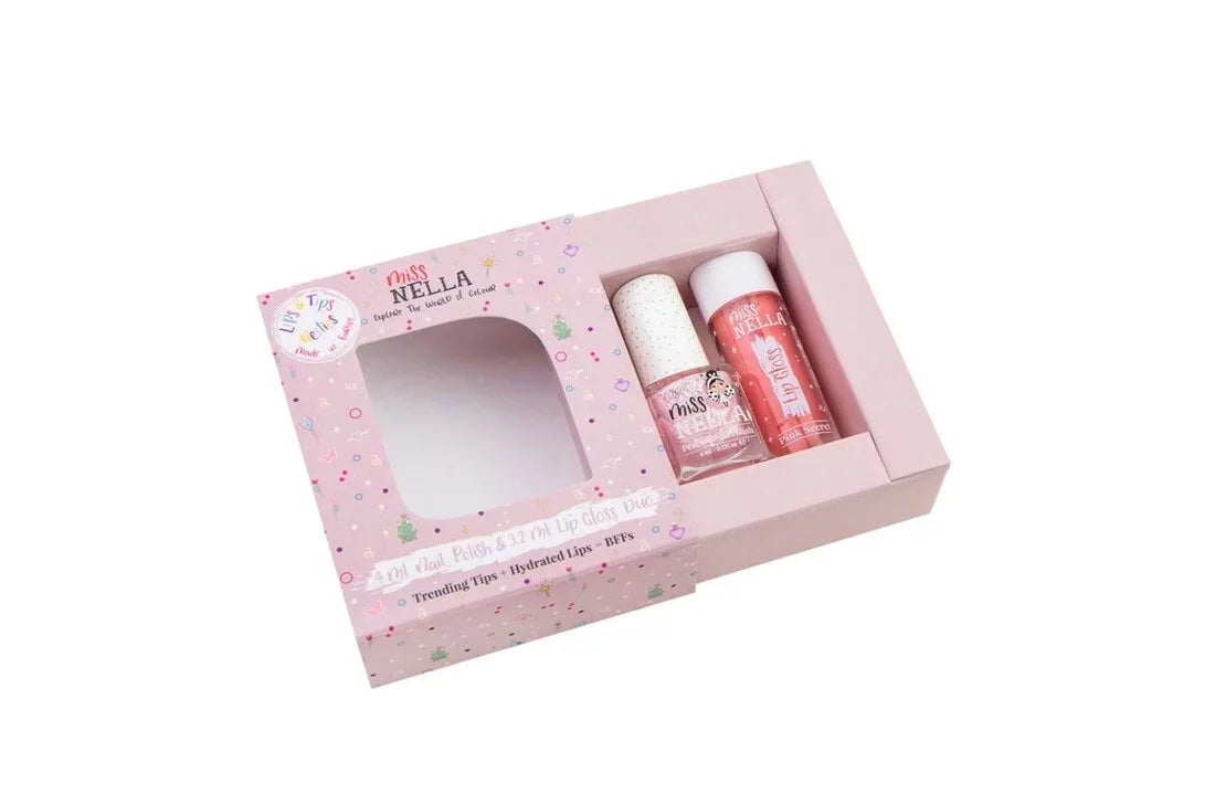 Miss Nella Duo Pack Pink Secret, Nagellack Lip Gloss