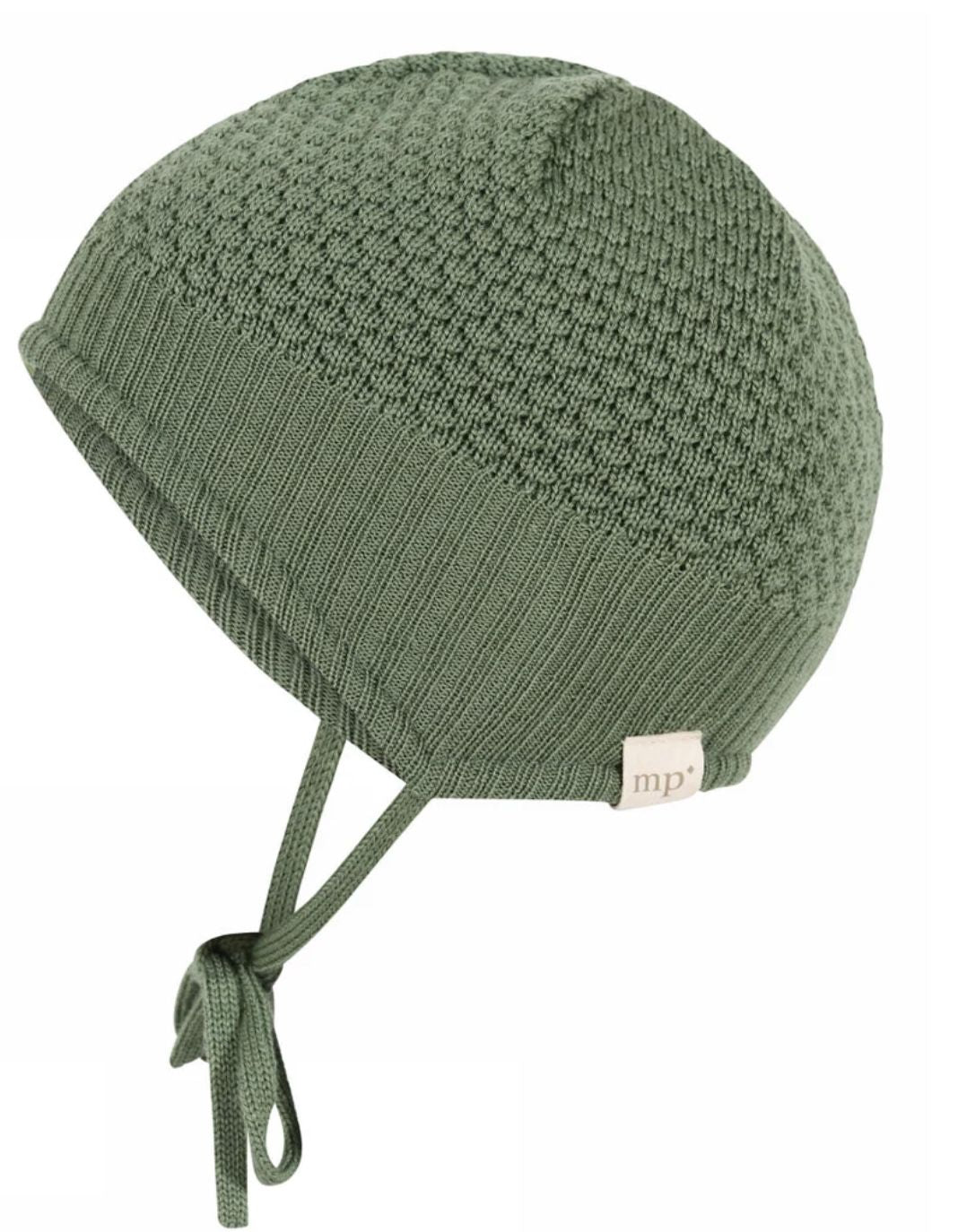 MP Denmark Oslo Bonnet, Babymütze Wolle, vineyard green